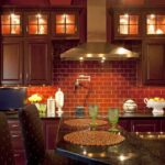 Küchen Design : Küchenrückwand Table Oven Green Sink Bowl Backsplash Red Chair Faucet Marmer Küchenrückwand