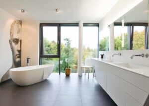 Moderne Bäder : Moderne Bäder Ideen Luxus 3d Wand Badezimmer Moderne Weib Badwanne Freistehende Badezimmer Deko Idee Design 10 Moderne Bäder Ideen