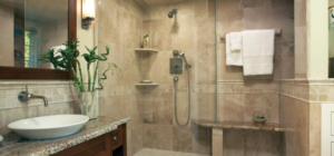 Badezimmer Style: Walk In Dusche Für Kleine Bäder Badezimmer Luxus Badewanne Marmor Kerze Kronleuchter Dusche Badezimmer Dekorieren