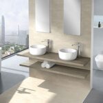 Ratgeber : Bad Oder Kuche Zuerst Renovieren Badezimmer Doppelaufsatzwaschtisch Holzablage Wandhaengendes Wc Bidet Panoramafenster Bad Oder Küche Zuerst Renovieren?