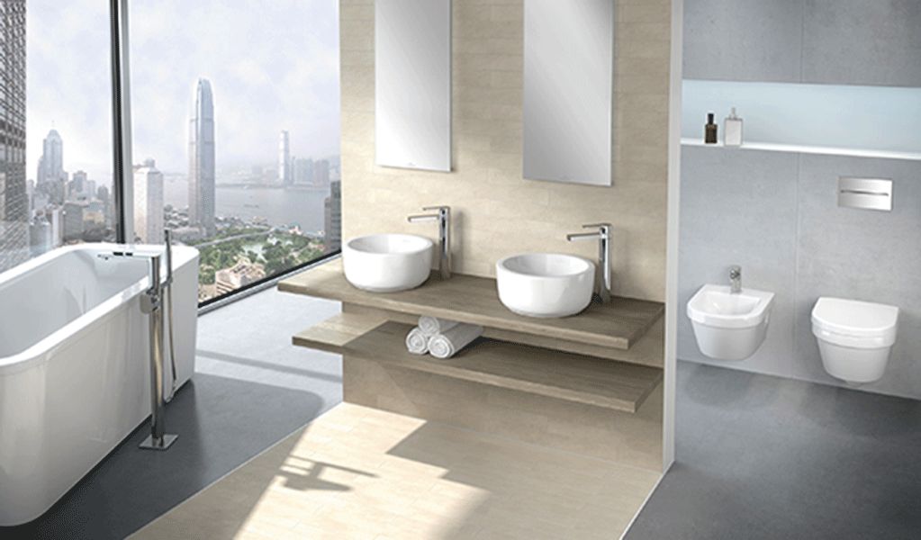 Ratgeber : Bad Oder Kuche Zuerst Renovieren Badezimmer Doppelaufsatzwaschtisch Holzablage Wandhaengendes Wc Bidet Panoramafenster Bad Oder Küche Zuerst Renovieren?
