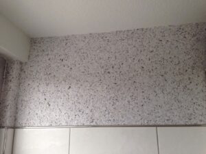 Küchenfronten : Bad Sanierung Planen Nahaufnahme Fluessigtapete Wand Weiss Grau Struktur Fliesenabschluss Kuchengriffe Wechseln Küchenfronten: Bad Sanierung Planen Nahaufnahme Fluessigtapete Wand Weiss Grau Struktur Fliesenabschluss Kuchengriffe Wechseln