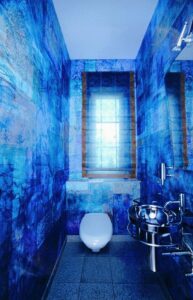 Ratgeber: Badezimmer Beleuchtung Planen Gaestewc Blaue Lasurtechnik Wand Wandhaengendes Wc Metallwaschbecken Fenster Küchenplanung Fehler Beheben