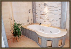 Ratgeber: Badezimmer Streichen Kosten Badezimmer Einbaubadewanne Natursteinwand Beige Fliesen Saeulen Whirlpool Zimmerpflanze Kuchenplanung Fehler Ideen