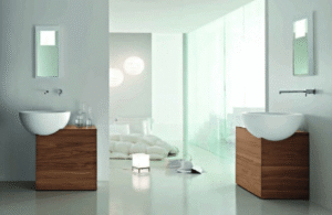 Moderne Küchen : Badezimmer Streichen Kosten Badezimmer Zwei Aufsatzwaschbecken Holzunterschraenke Weisse Wandfarbe Glaswand Küche Mit Theke Planen Moderne Küchen: Badezimmer Streichen Kosten Badezimmer Zwei Aufsatzwaschbecken Holzunterschraenke Weisse Wandfarbe Glaswand Küche Mit Theke Planen