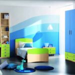 Badezimmer Style : Ideen Zum Wohnzimmer Streichen Kinderzimmer Mit Blau Gruenen Moebeln Und Wellenwand Badezimmer Grundriss