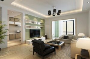 Badezimmer Style: Ideen Zum Wohnzimmer Streichen Modernes Wohnzimmer Mit Gruener Tv Wand Und Heller Couch Kleines Badezimmer Mit Dusche Modern Gestalten