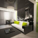 Wohnzimmer Ideen : Ideen Zum Wohnzimmer Streichen Modernes Wohnzimmer Mit Stadtpanorama Tapete Und Weissem Sofa Ideen Zum Wohnzimmer Streichen