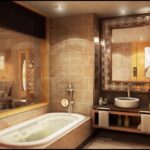 Badezimmer Style : Kleines Bad Ohne Fenster Luxurioeses Badezimmer Mit Marmorfliesen Und Fensterblick Ins Schlafzimmer Kleines Bad Mit Dachschräge Einrichten