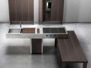 Küchen Design : Kuche Im Landhausstil Einrichten Moderne Kuechenzeile Mit Edelstahl Und Holzschraenken Küche Im Landhausstil Einrichten
