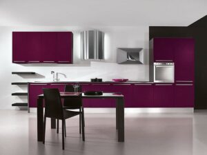 Küchenfronten : Kuechenboden Fliesen Ideen Moderne Kueche Mit Aubergine Fronten Und Schwarzem Esstisch Kuchengriffe Wechseln Küchenfronten: Kuechenboden Fliesen Ideen Moderne Kueche Mit Aubergine Fronten Und Schwarzem Esstisch Kuchengriffe Wechseln