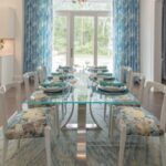 Badezimmer Style : L Kuche Planen Esszimmer Glastisch Weisse Stuhle Blaue Vorhange Terrassentur Kleines Bad Renovieren