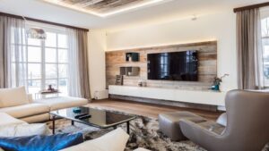 Wohnzimmer Ideen : Moderne Wohnzimmer Deko Ideen Helles Wohnzimmer Altholz Tv Wand Lowboard Sessel Hochflorteppich Moderne Wohnzimmer Deko Ideen