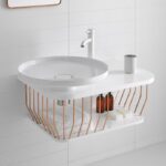 Badezimmer Style : Schimmel Im Bad Vorbeugen Wandwaschbecken Kupfer Korb Regal Weisse Fliesen Schimmel Im Bad Vorbeugen