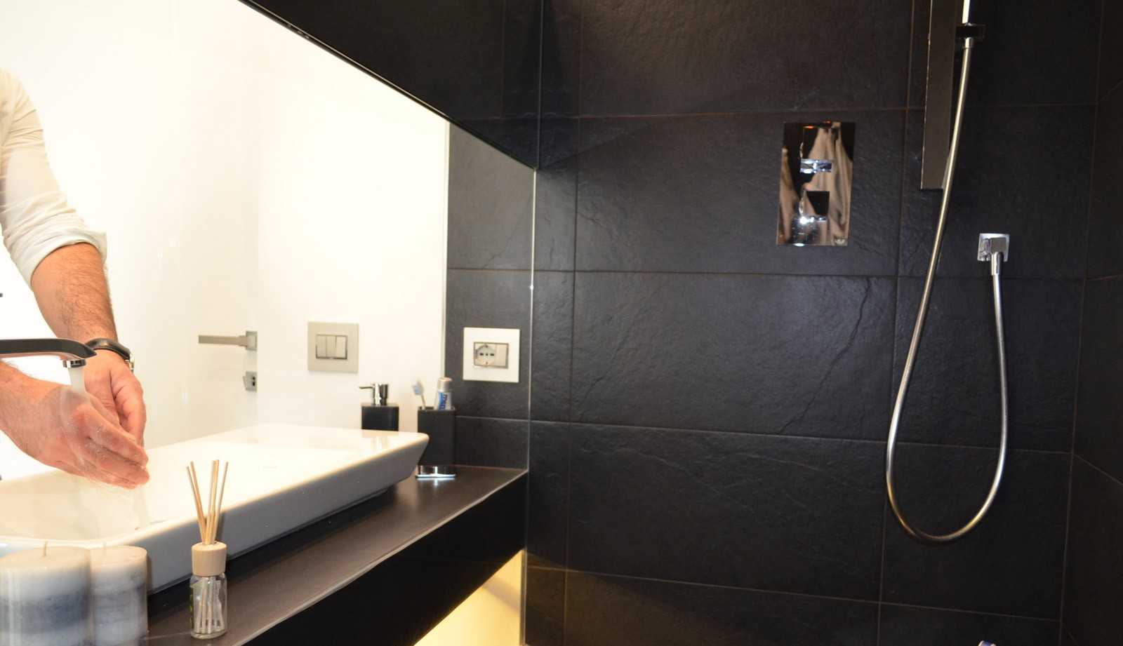 Ratgeber : Walk In Dusche Fur Kleine Bader Marmorbad Eckdusche Doppelwaschtisch Deko ideen wohnzimmer selber machen