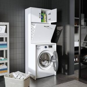 Badezimmer Style : Waschmaschine Im Kleinen Bad Unterbringen Weisser Schrank Klapptuer Waschmaschine Waschmaschine Im Kleinen Bad Unterbringen