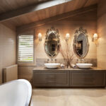 Badezimmer Style : Wellness Bad Zu Hause Gestalten Wellness Bad Dachgeschoss Mit Doppelwaschtisch Und Ovalen Spiegeln Kleines Badezimmer Mit Dusche Modern Gestalten Badezimmer Style : Wellness Bad Zu Hause Gestalten Wellness Bad Dachgeschoss Mit Doppelwaschtisch Und Ovalen Spiegeln Kleines Badezimmer Mit Dusche Modern Gestalten