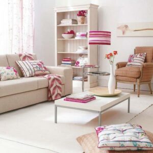 Kleine Bäder: Wohnzimmer Wand Farben Tolle Ideen Fur Wohnzimmer Helles Wohnzimmer Weiss Rosa Blumenmuster Kissen Badezimmer 4 Qm Einrichten: Grundrisse, Ideen Und Tipps